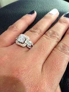 For ladies with a wedding band/e-ring that's 'swirly'...