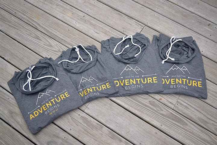 Finished making my bridesmaids hoodies today!
