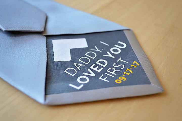 Just added this to my dad's tie