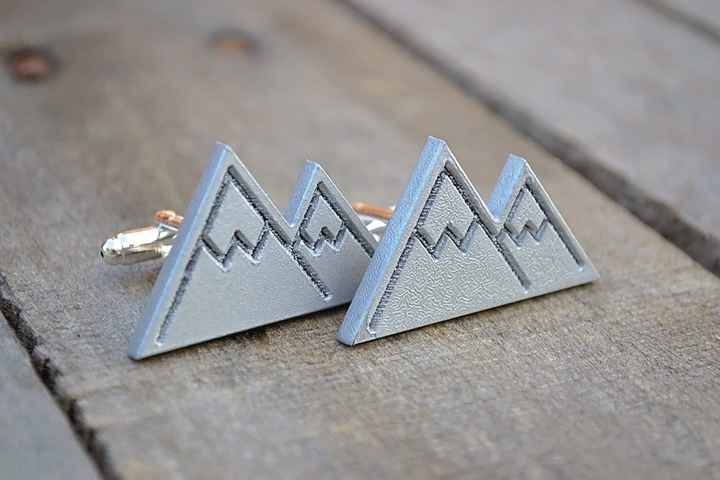 I had custom cufflinks made for the boys, based off of the icons I designed for our wedding