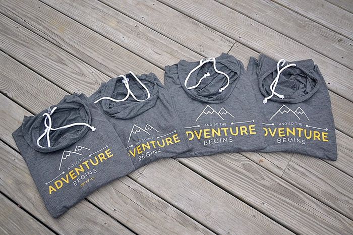 Finished making my bridesmaids hoodies today!