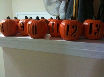 Glitter Pumpkin Center Pieces! :)