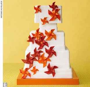 simple pinwheel centerpieces