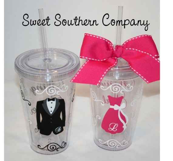 Too cute!! :) Ring bearer/flower girl cups!!!