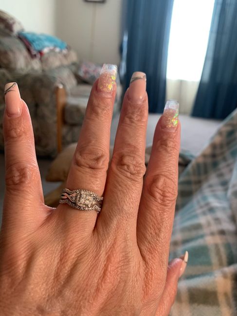 How much of your finger does your ring cover? 2