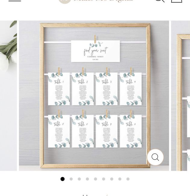 Seating chart poster or escort cards 3