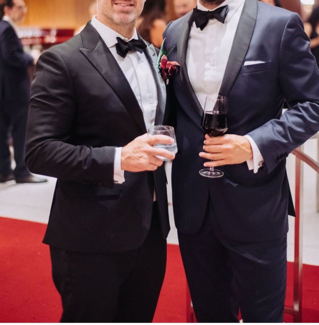 Bridesmaid dress and Groomsmen tux combo 1