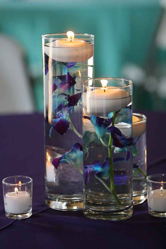 Floating cylinder candles - 2