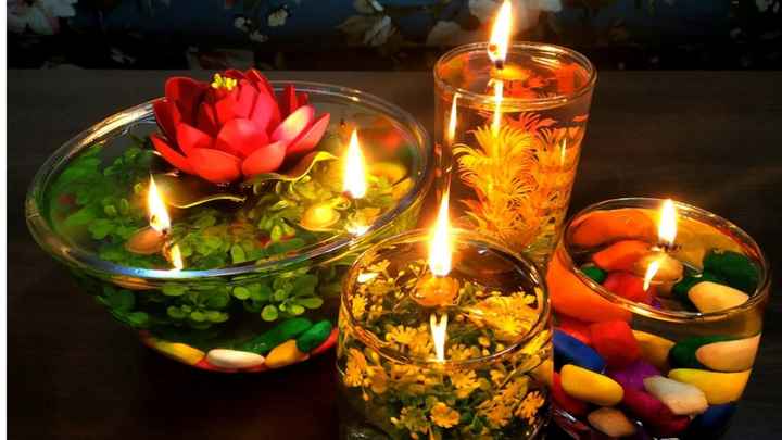 Floating cylinder candles - 6