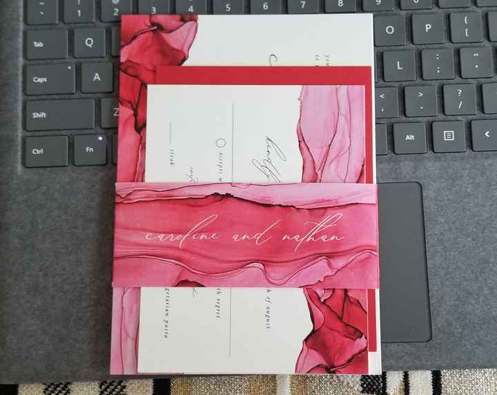 Belly bands and vellum jackets for invites - 1