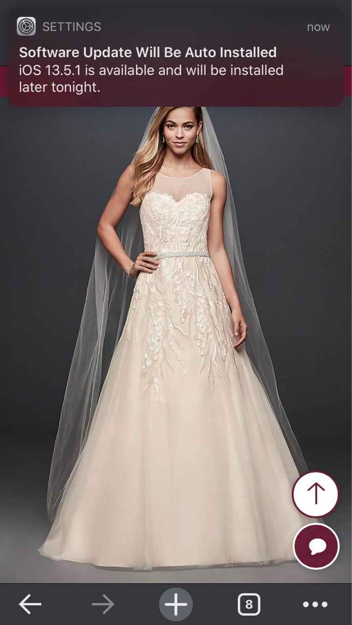 Help!! i am trying to see if i can turn a ball gown to a mermaid dress. - 3