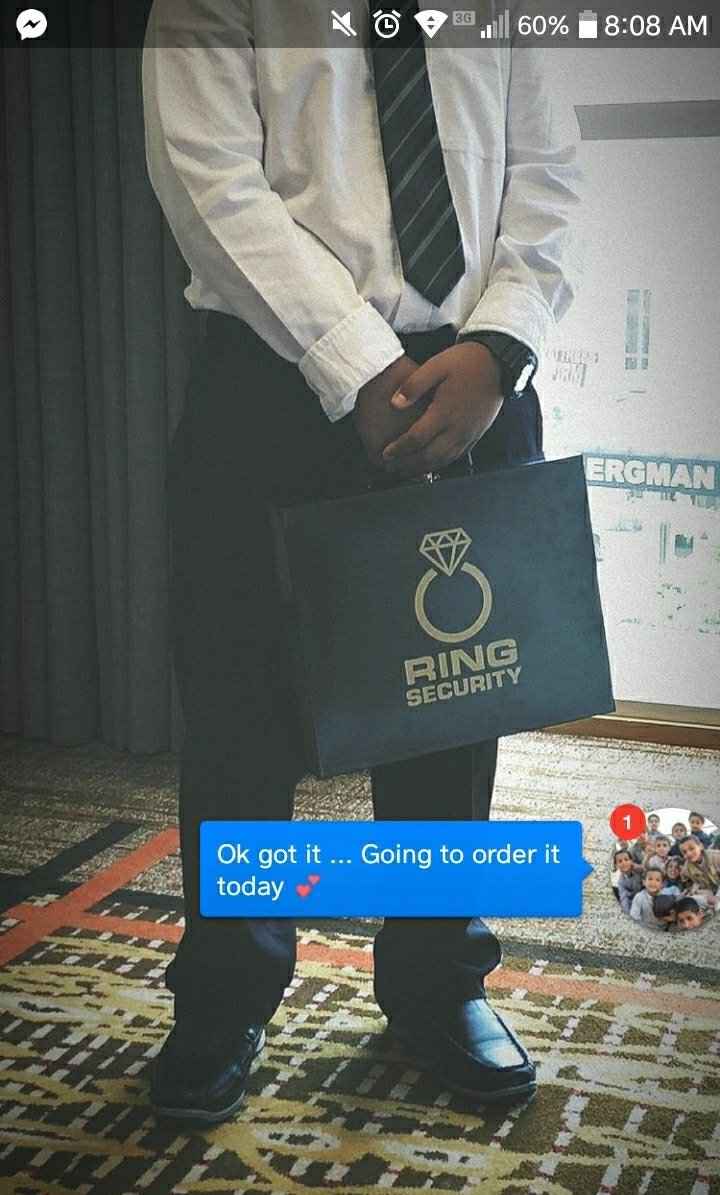 Who’s holding your rings? - 1
