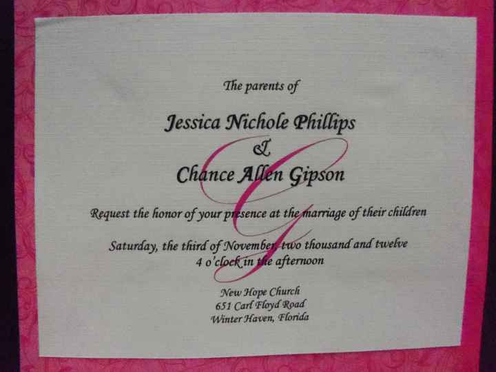 Invitiations! Made and sent out (last month but I forgot to post)
