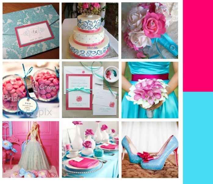 Show me your wedding inspiration with color palette