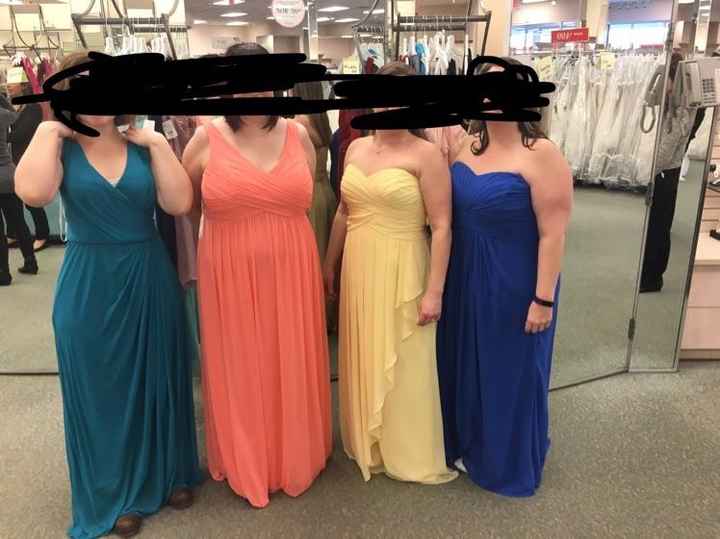 Flattering bridesmaids dresses plus size