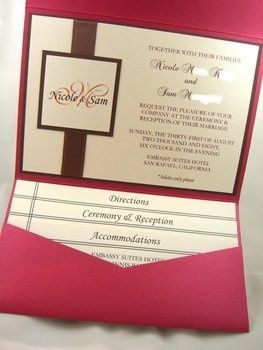 DIY pocket invitations...