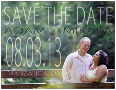 Ordered save the dates!