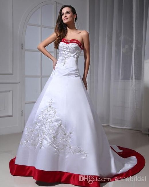 Adding a bit of color to my dress!