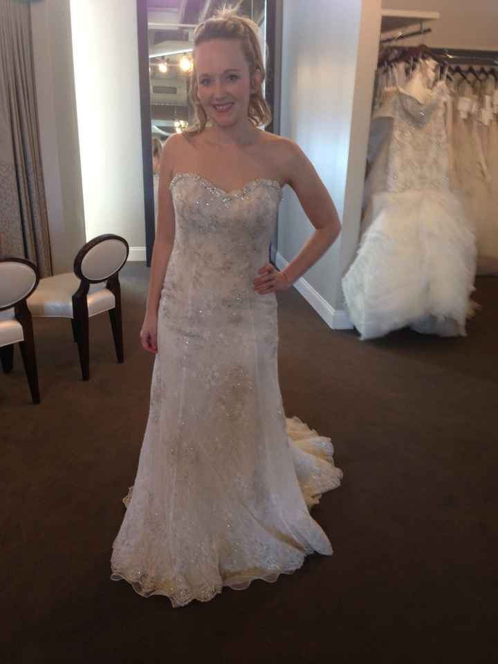 I said YES to the dress!!      (Finally!)