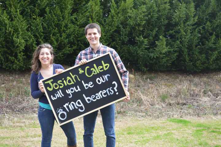 How did you ask your flower girl and ring bearer?