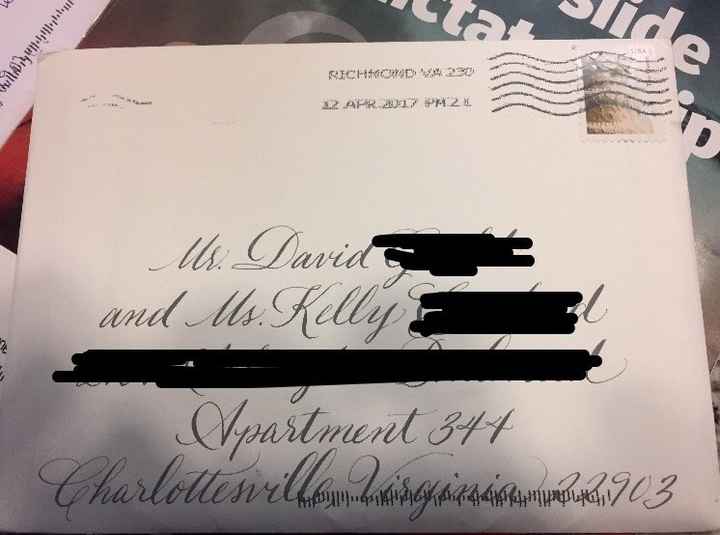 Hand-Cancelling Invitations.... (My Experience)