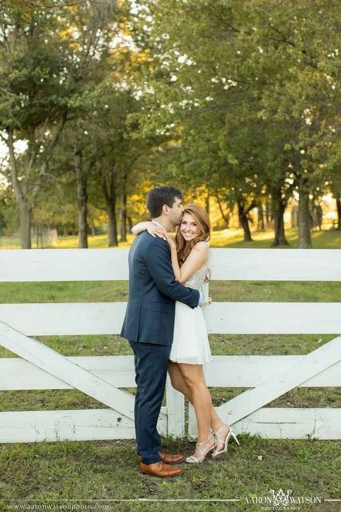 White for Engagement Photos