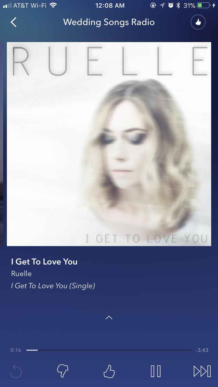 Song choice for walking down the aisle - 1