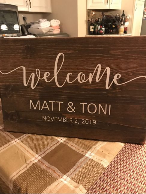 Show off your wedding welcome sign! - 1
