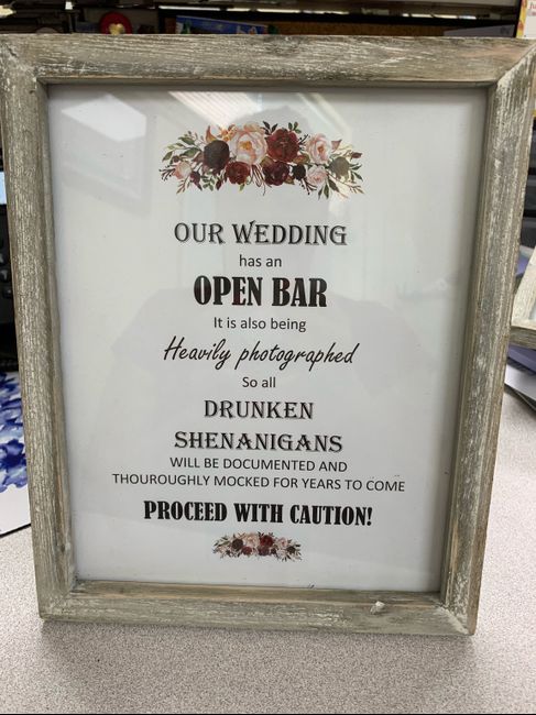 Signs for the wedding diy 2