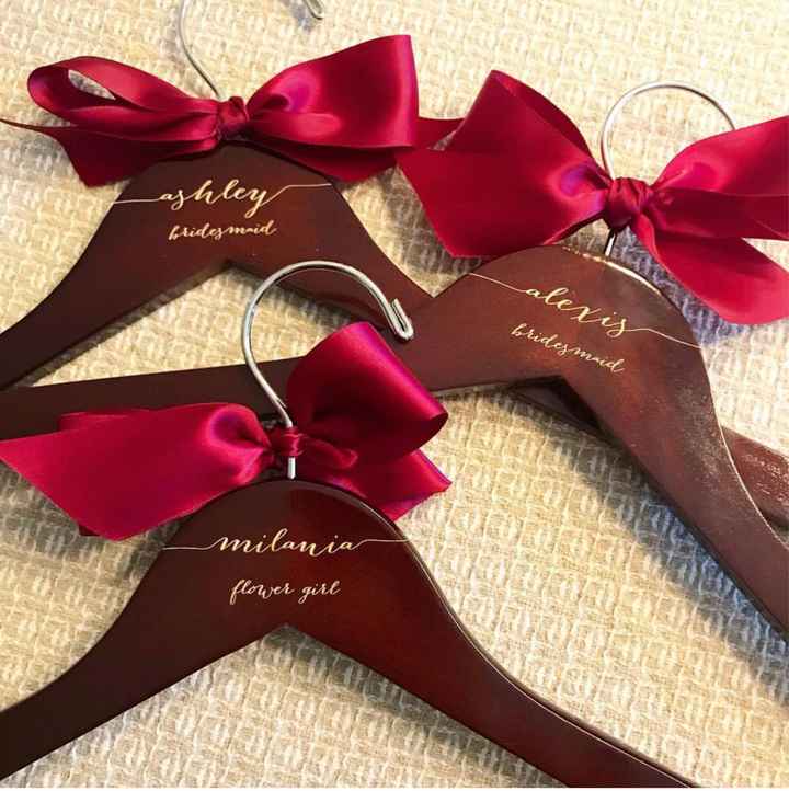 Personalized bridesmaid hangers - 1