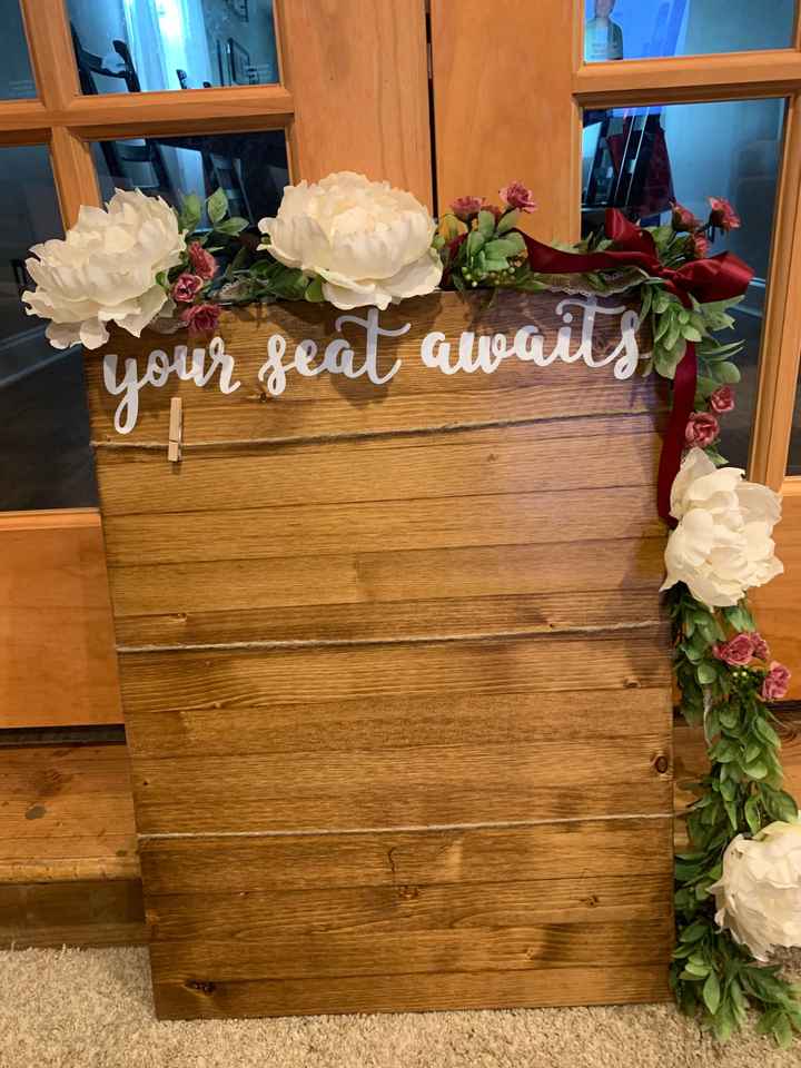 Jazzing up wedding signs - 3