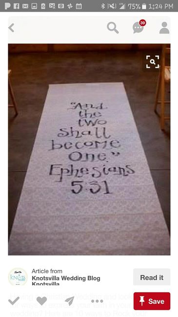 Aisle Runner Inspiration
