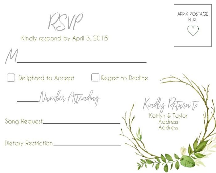 Finished My Wedding Invitations