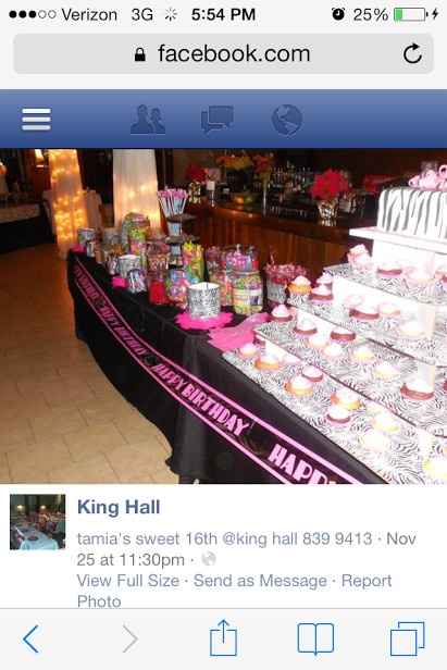 Did you/are you having a candy buffet