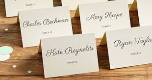Seating charts/placement cards question