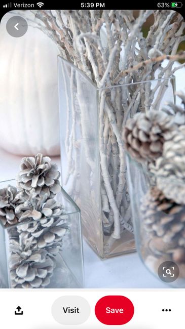 Winter wedding centerpieces! 2