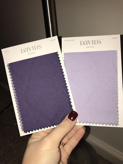 Wedding color dilemma - help me choose a purple