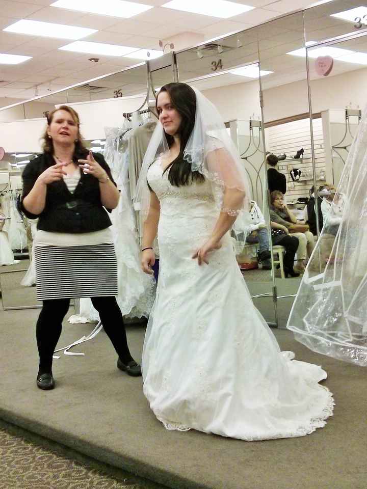 I picked up my dress from alterations today!