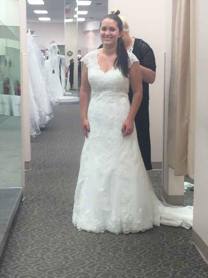 I picked up my dress from alterations today!
