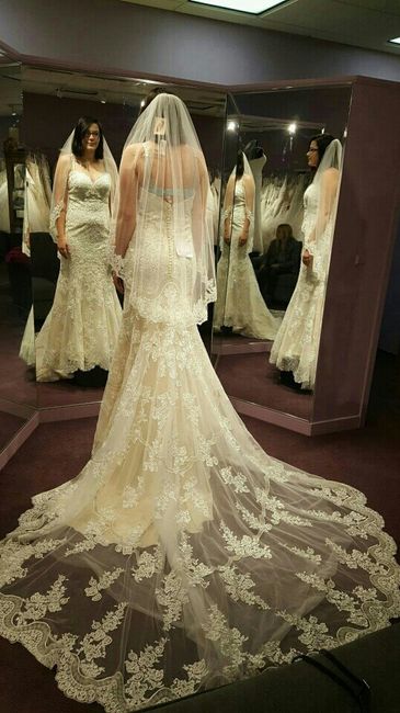 What was your least favorite wedding dress on you?