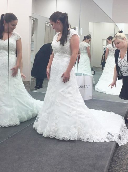 I picked up my dress from alterations today!