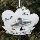 Wedding/Engagement Christmas Ornaments