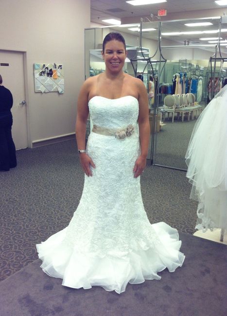 ATTENTION all brides w/a lace fit and flare gown