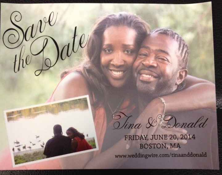 Save the dates are in!! Lets see yours!