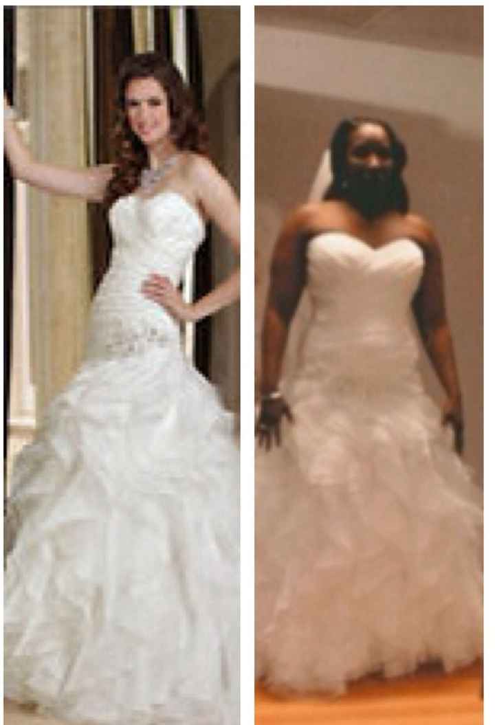 Model in the dress vs. you in the dress
