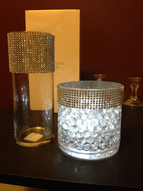 Centerpieces. White or amber?