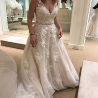 I'm in love with my dress! I got it customized so it won't have the polka dots but a lace underlay i