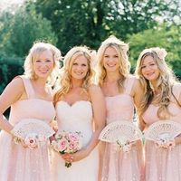 Hand fans for BM's to carry instead of bouquets?