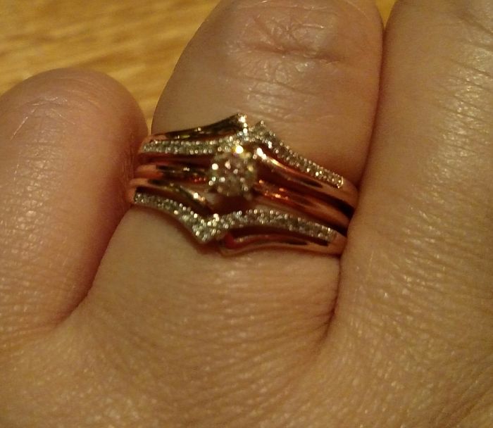 rose gold solitaire wedding band Help!!! - 1