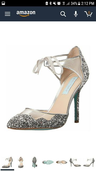 The brides shoes